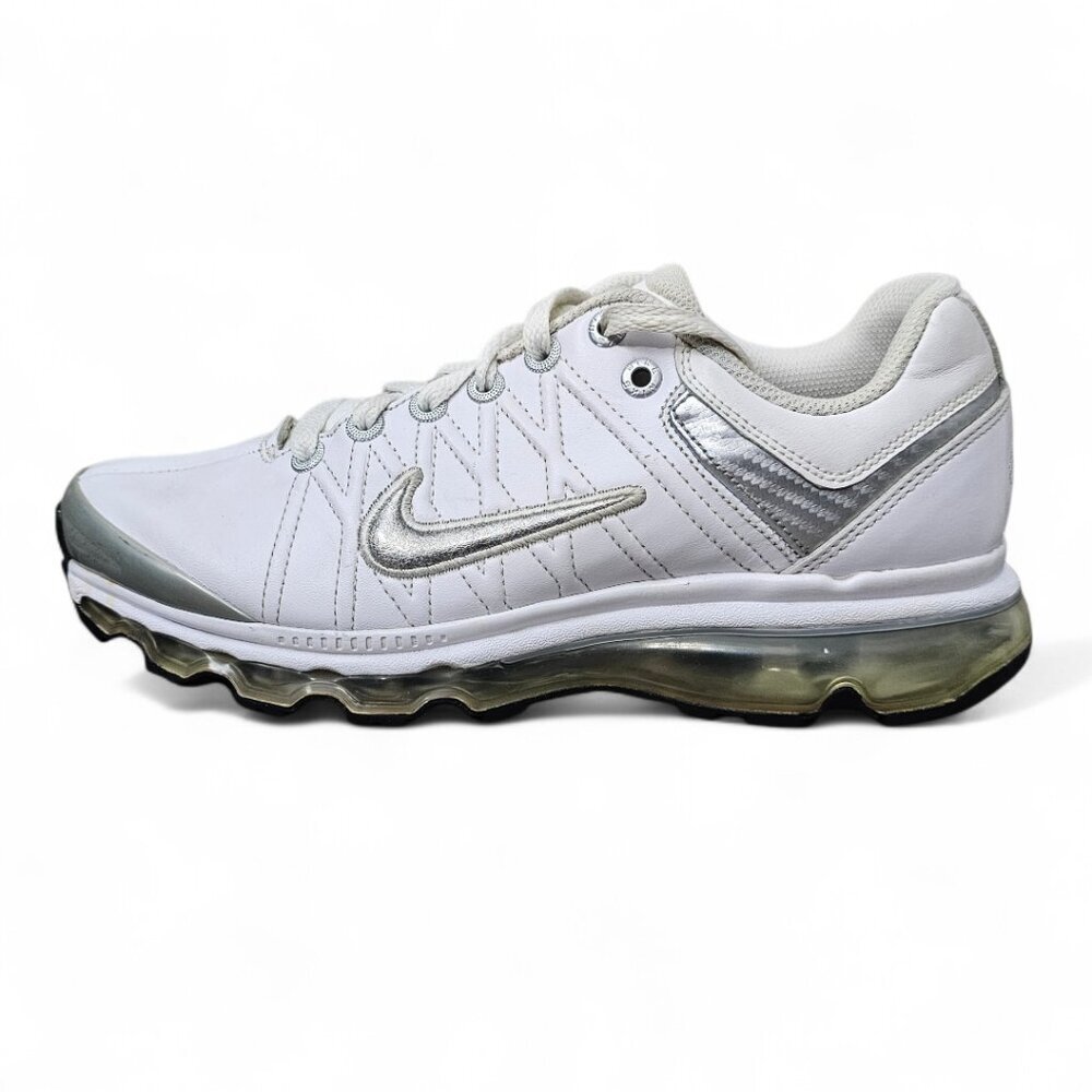 Nike Air Max + 2009 Women's Leather Athletic Running Active Sneakers Light Gray